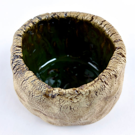 Naturschale "Smaragd" Wabi Sabi