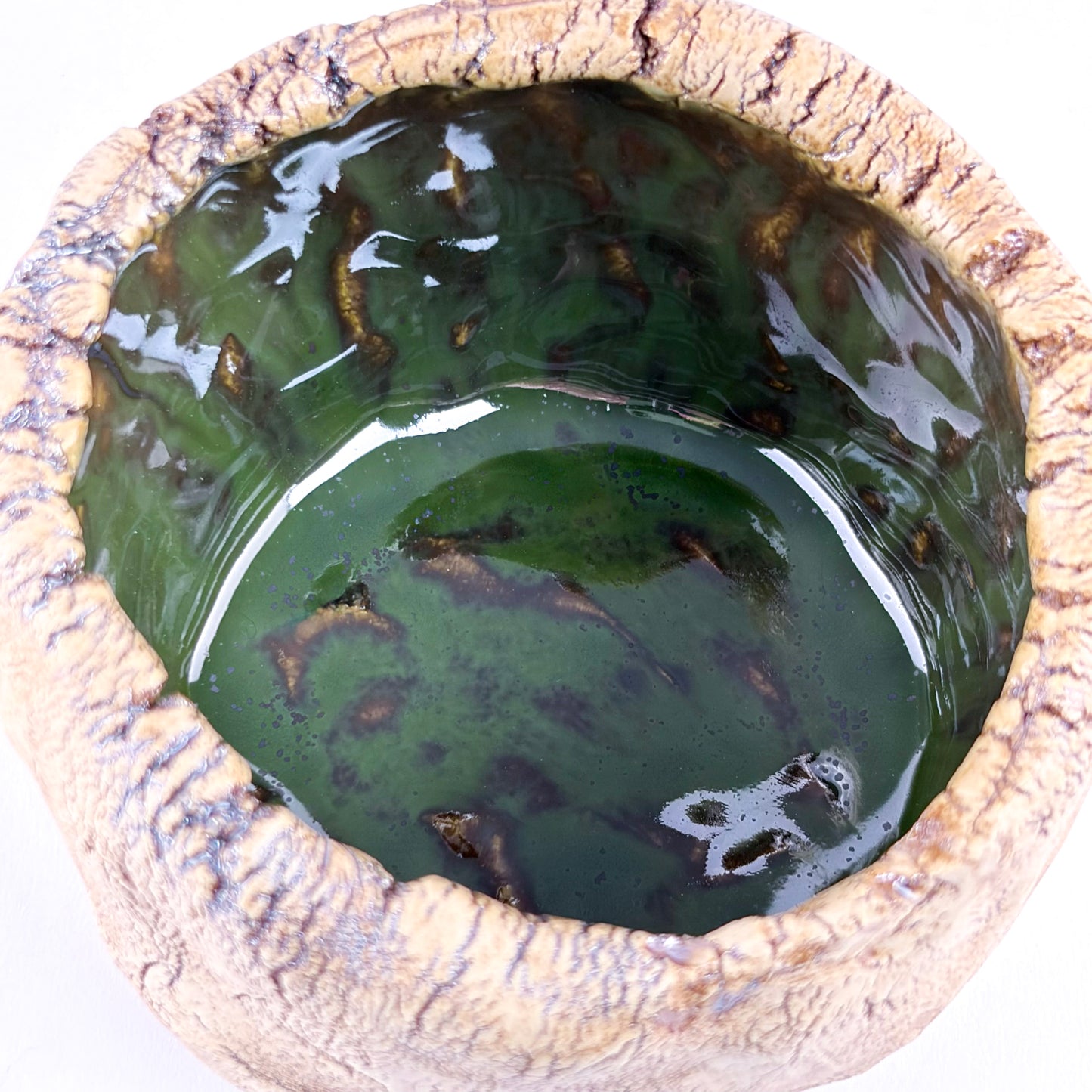 Naturschale "Smaragd" Wabi Sabi