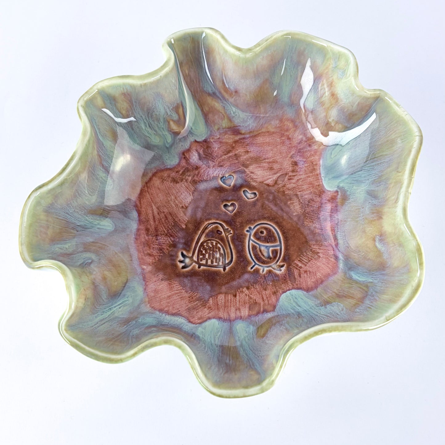 Porzellan - Schüssel klein "Lovebirds"