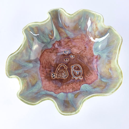 Porzellan - Schüssel klein "Lovebirds"