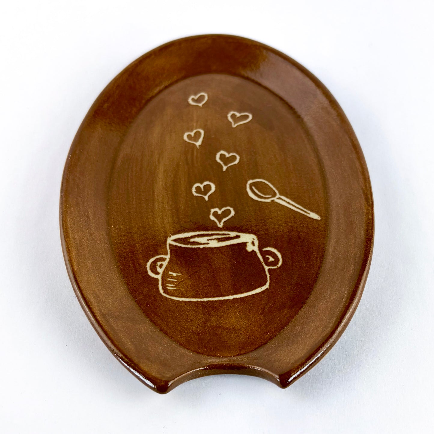 Kochlöffelablage "Kochen mit Liebe"